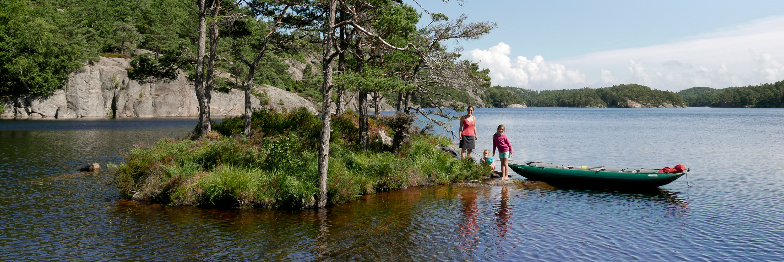 Canoë sur un lac norvégien !