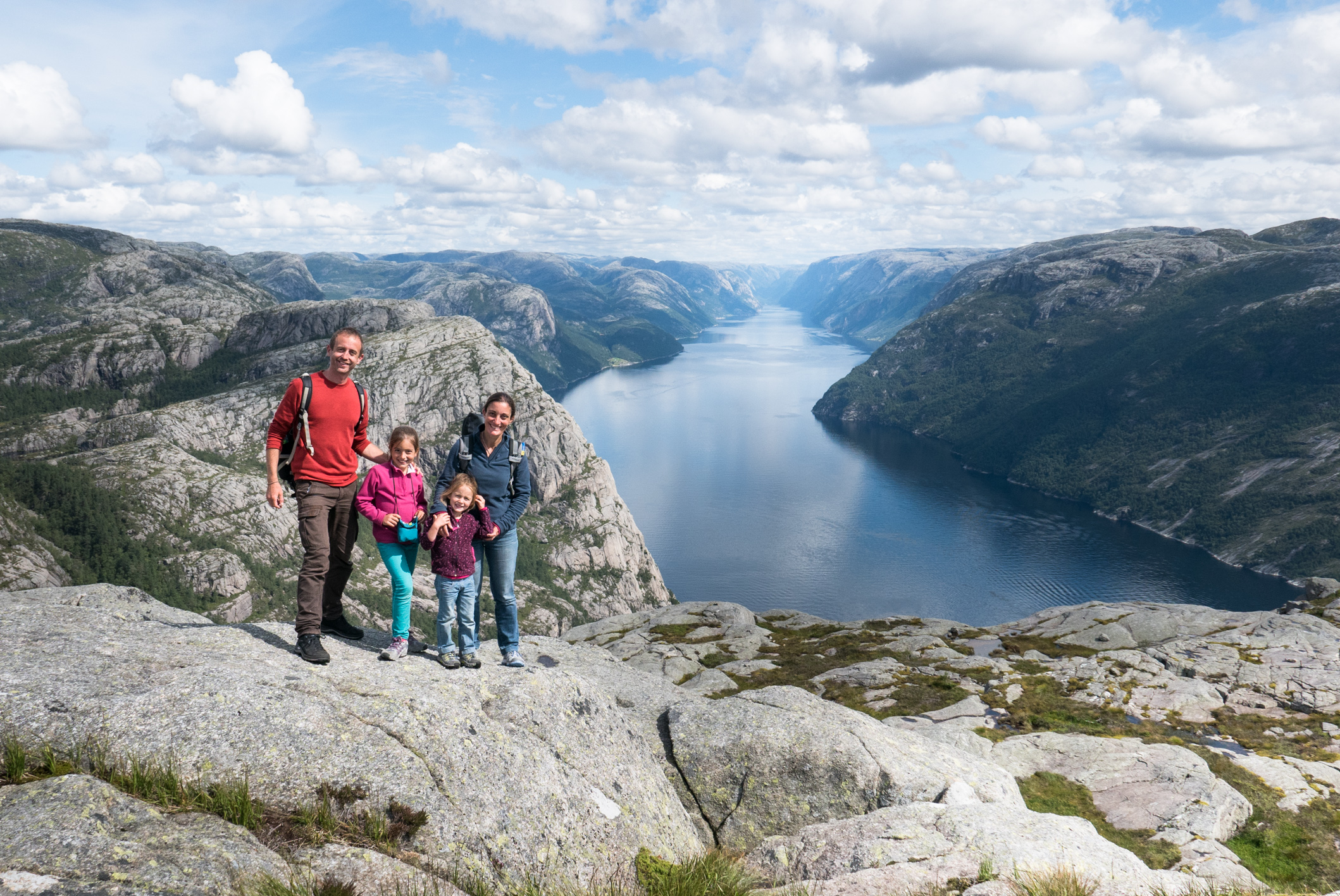 Le Preikestolen, sous le soleil !