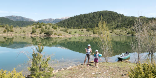 Canoë sur le lac de Aoos // Grèce