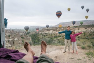 Le ballet des montgolfières au petit matin // Cappadoce