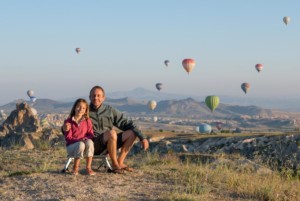 Le ballet des montgolfières au petit matin // Cappadoce