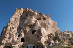 La ville d'Uchisar et sa silhouette étonnante // Cappadoce