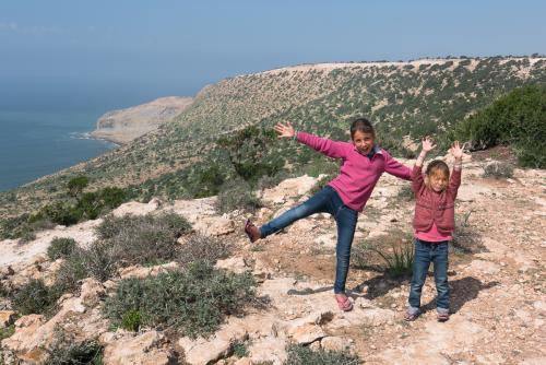 Sur les falaises de Tafedna