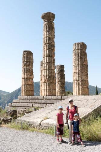 Le temple d’Apollon à Delphes