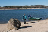 Canoë sur le lac Albufeira de Vilar