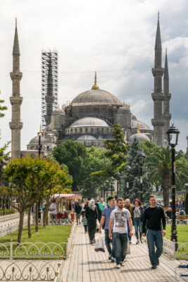 La grande Mosquée Bleue d'Istanbul.