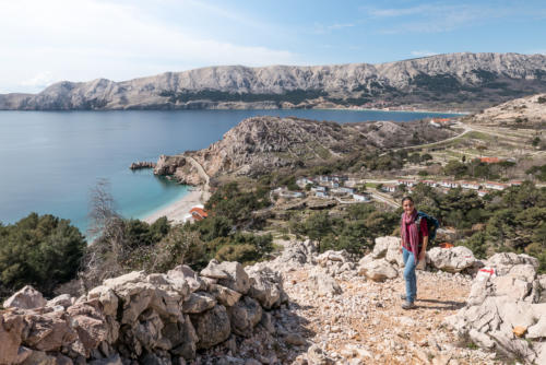 Randonnée de Basko sur l'île de Krk.