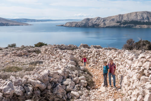 Randonnée de Basko sur l'île de Krk.