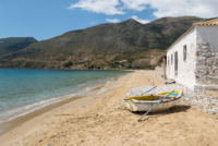 Pause à la plage de Skoutari