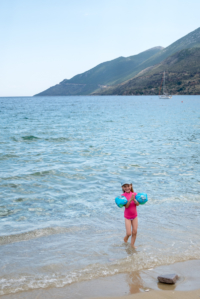 Pause à la plage de Skoutari