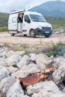 Superbe bivouac dans une crique de Pirgos Dirou