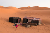 Bivouac dans le Sahara / Erg Chebbi