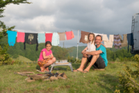 Retour au bivouac du lac de Metsovo