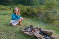 Retour au bivouac du lac de Metsovo