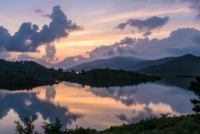 Retour au bivouac du lac de Metsovo