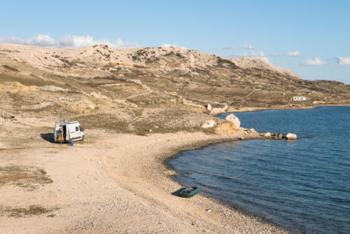 Bivouac sur l'île de Pag