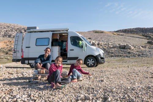 Bivouac sur l'île de Pag