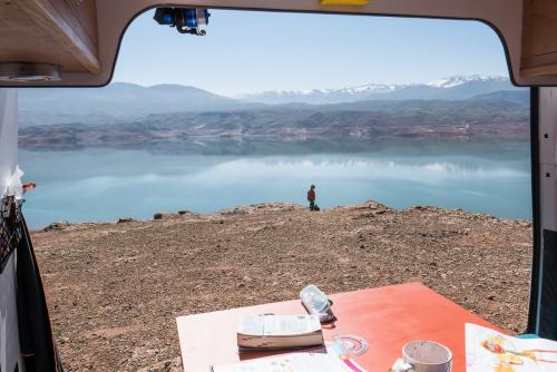 Bivouac au lac Bin-El-Ouidane