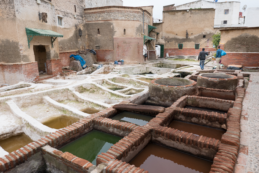 Les tanneries de Tétuan au Maroc Les tanneries de Tétuan au Maroc