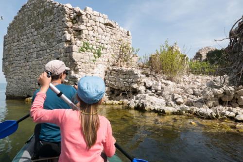 Canoë sur le lac Skadar // Montégnégro