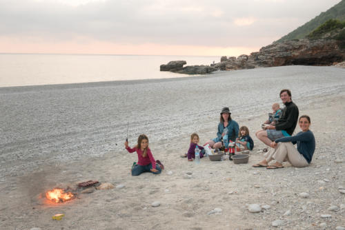 Sur la côte Albanaise