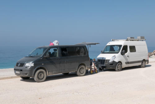 Sur la côte Albanaise